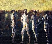 Davies Arthur Bowen Four Figures oil